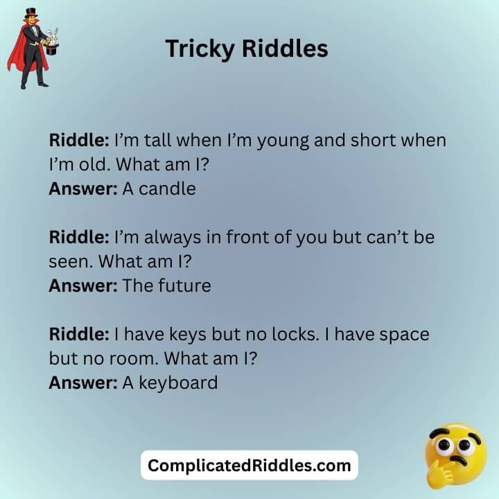 Tricky Riddles
