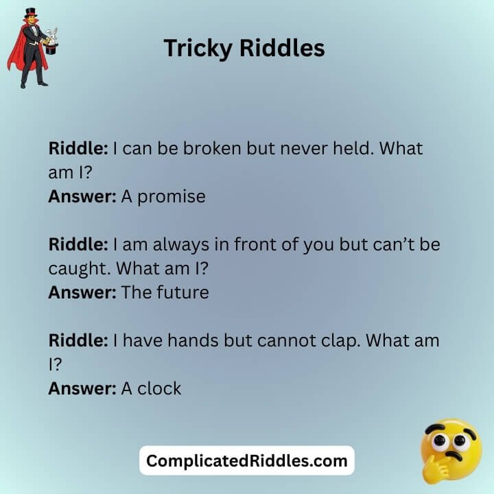 Tricky Riddles For Adults Answers