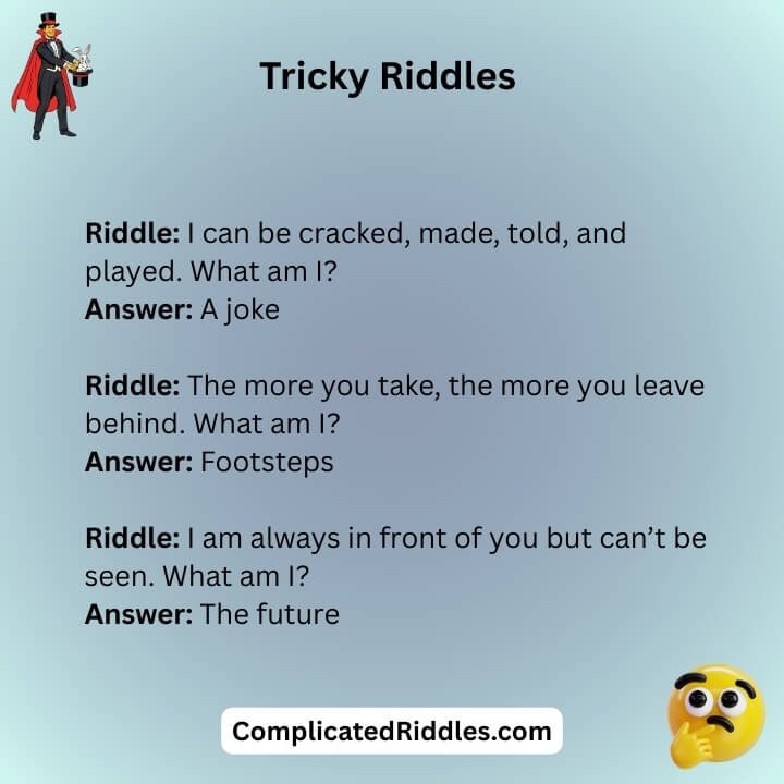 Tricky Riddles With Answers For Adults