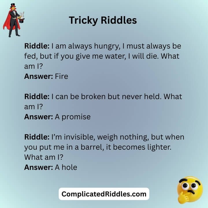 Tricky Riddles With Answers