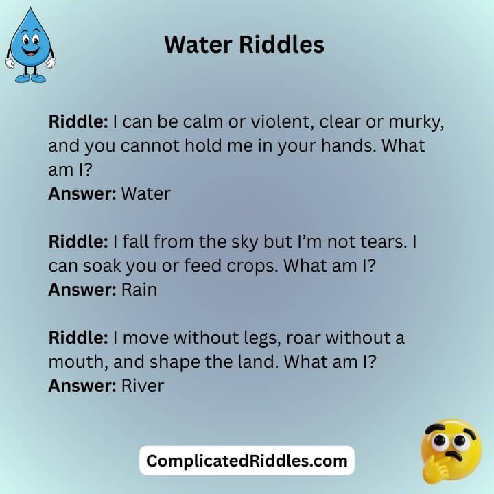 Water Riddles For Adults