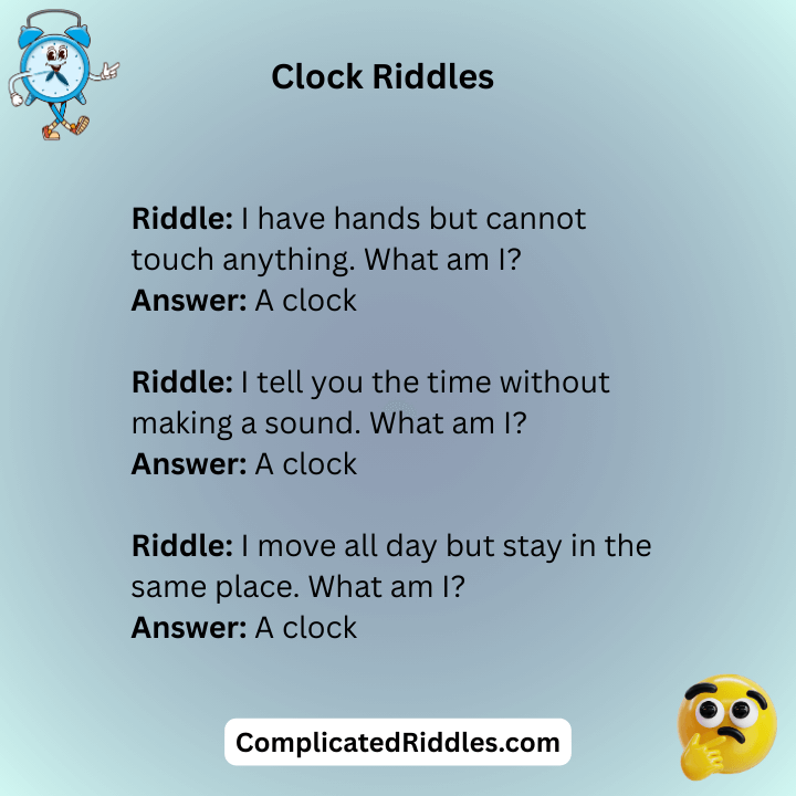 What Are Some Clock Riddles