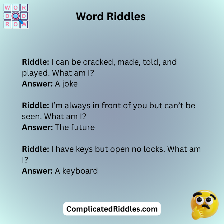 Word Riddles And Puzzles