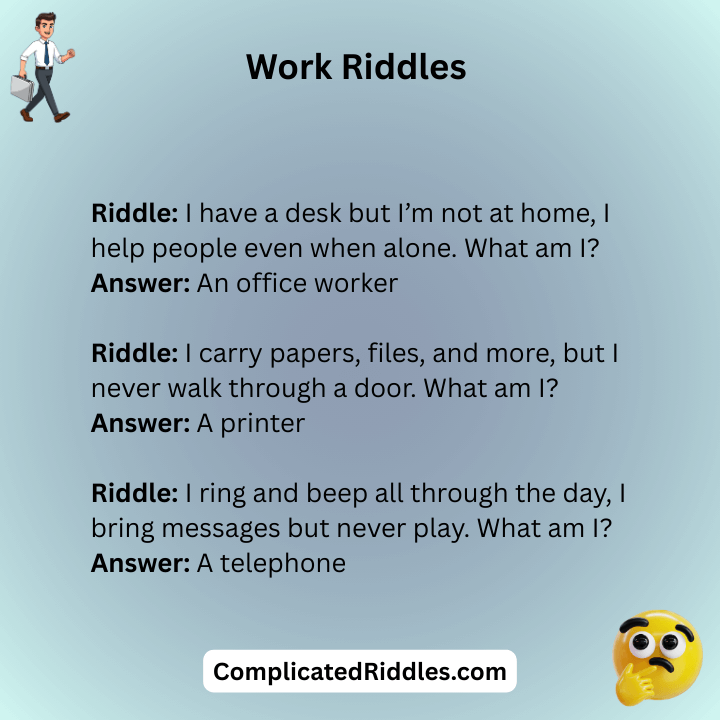 Work Riddles