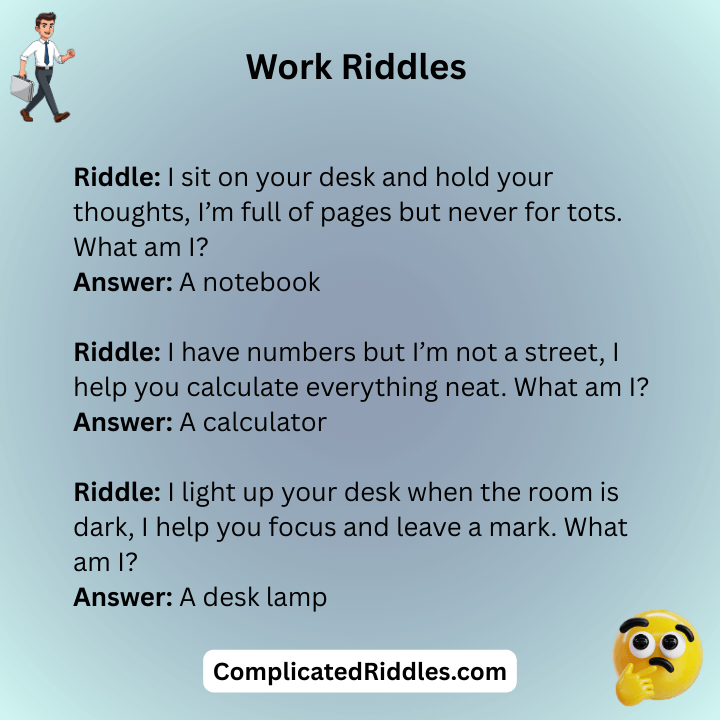 Work Riddles With Answers