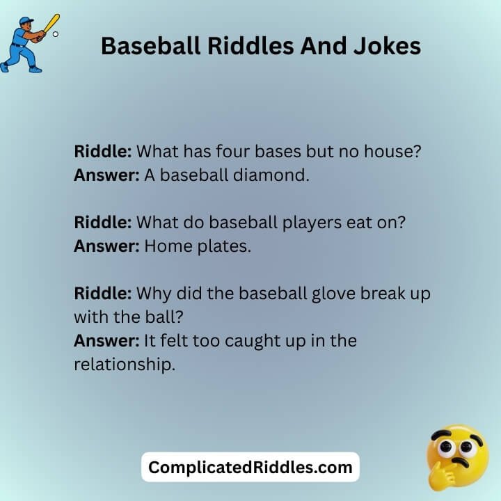 Baseball Riddles And Jokes