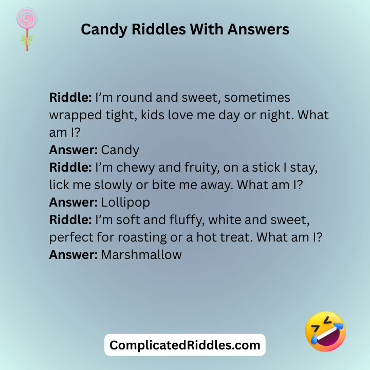 Candy Riddles With Answers