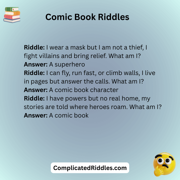 Comic Book Riddles