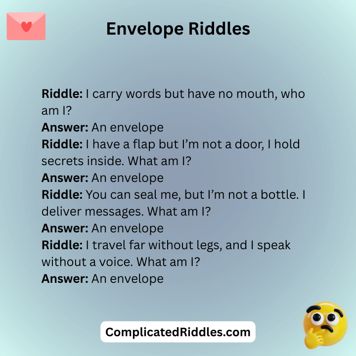 Envelope Riddles