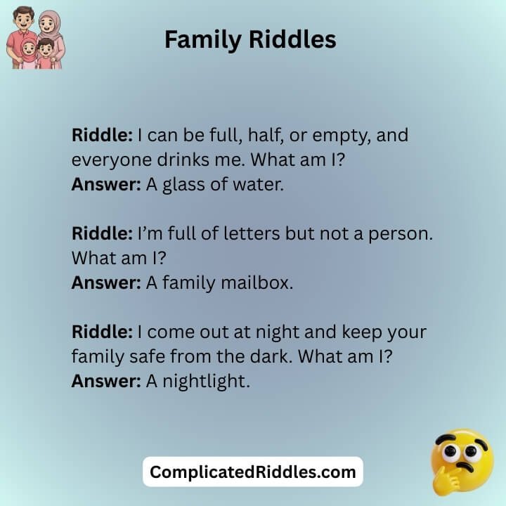 Family Friendly Riddles