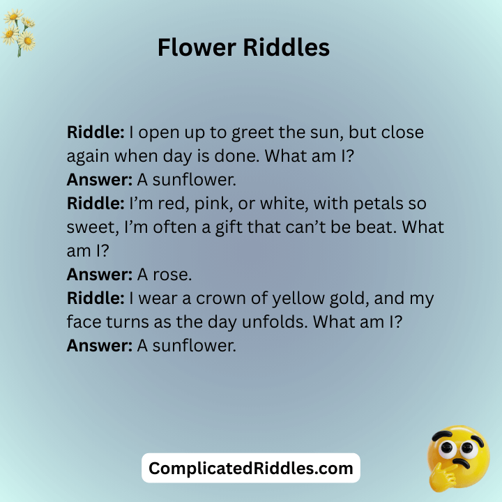 Flower Riddles 