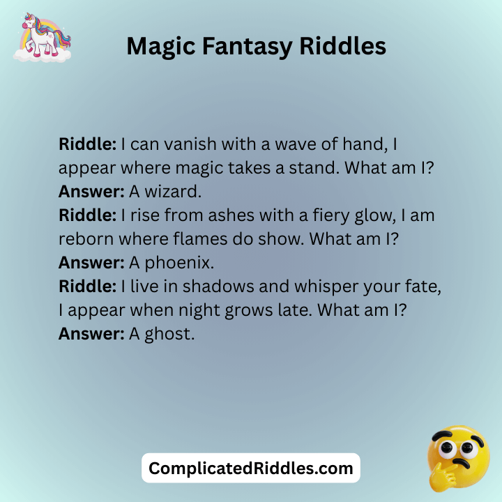 Magic Fantasy Riddles