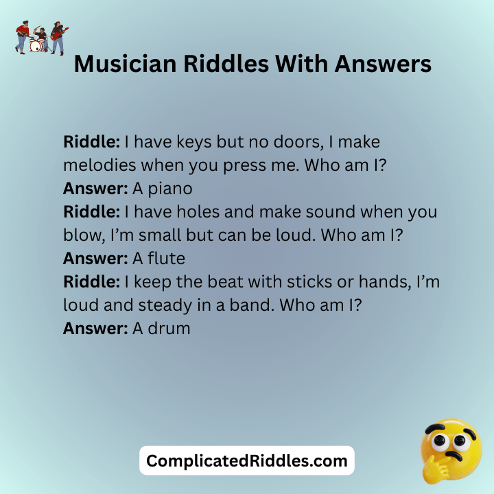 Musician Riddles With Answers