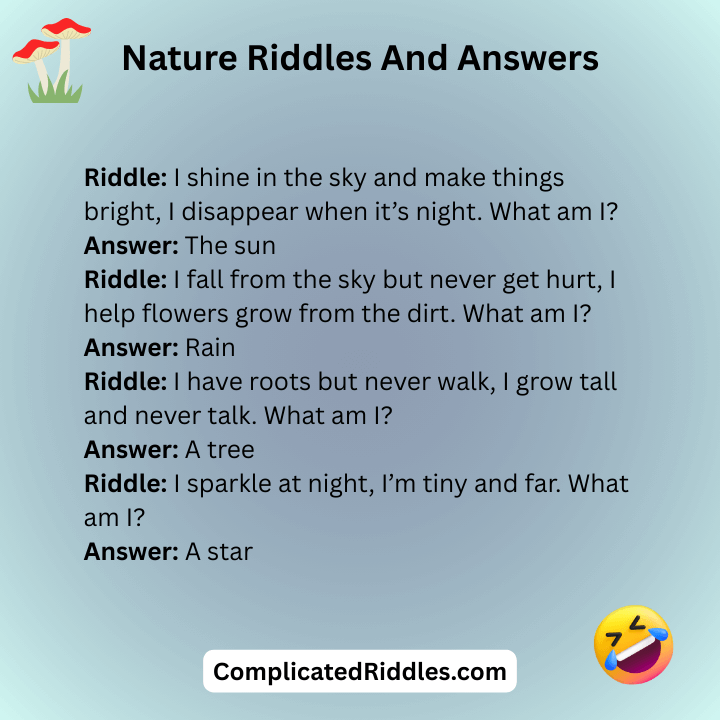 Nature Riddles And Answers