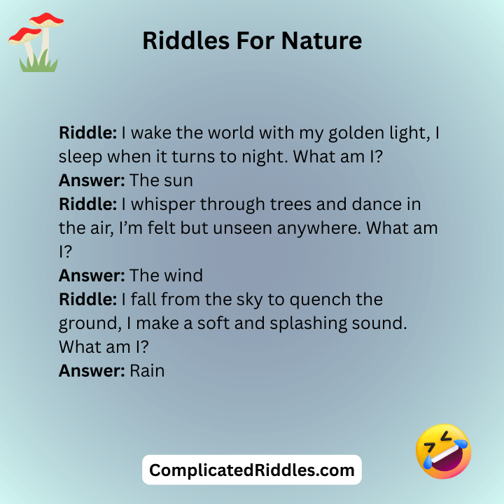 Riddles For Nature