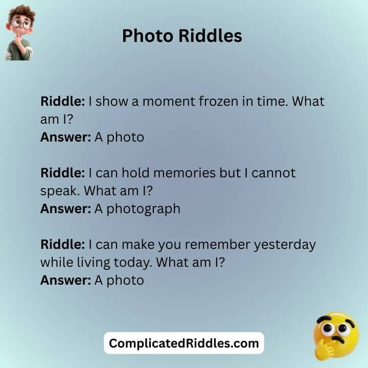 Riddles Photos With Answers