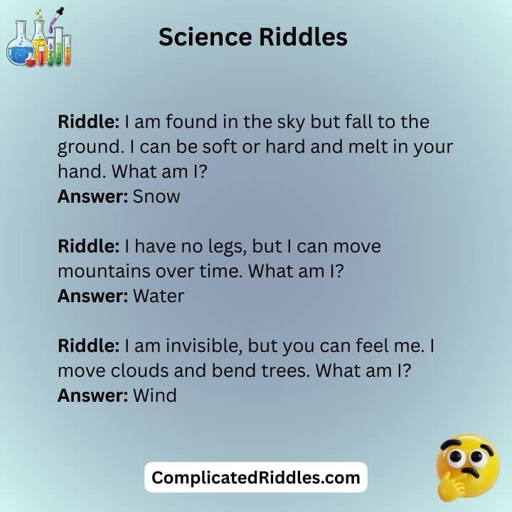 Science Related Riddles