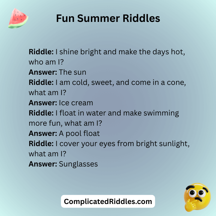 For Summer Riddles