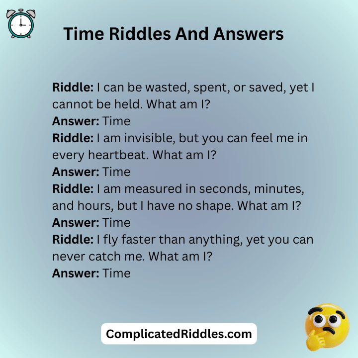 Time Riddles And Answers