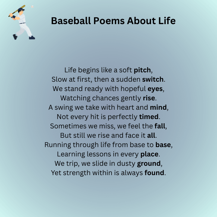 Baseball Poems About Life