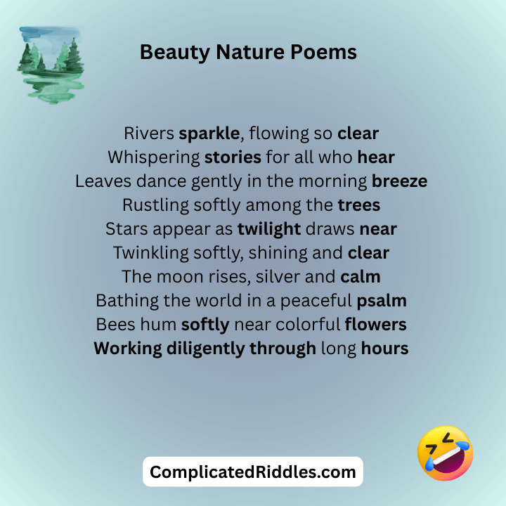 Beauty Nature Poems