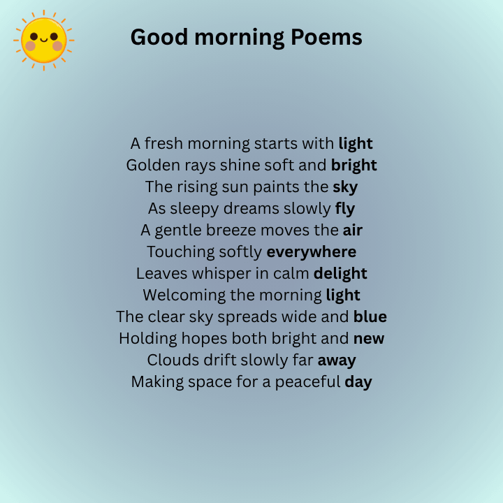Good Morning Poems
