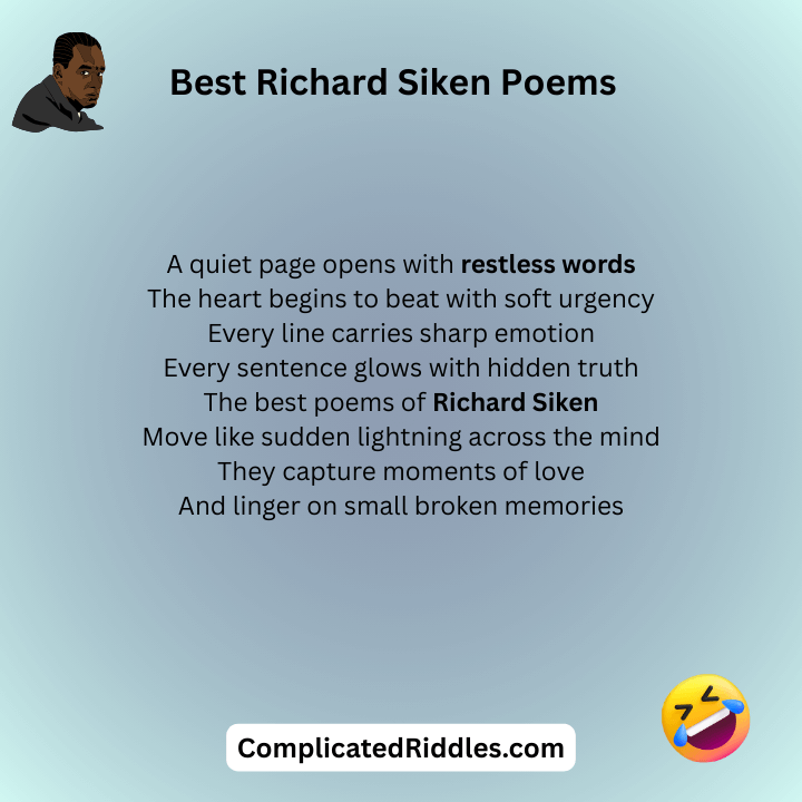 Best Richard Siken Poems