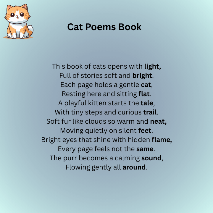 Cat Poems Book