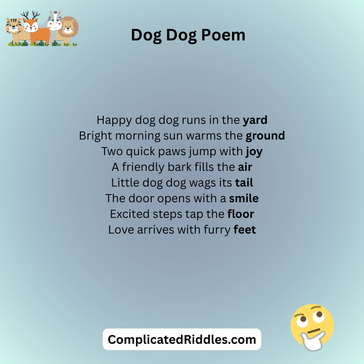 Dog Dog Poem