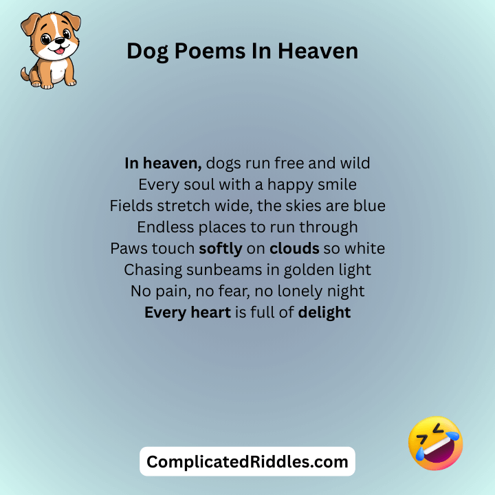 Dog Poems In Heaven