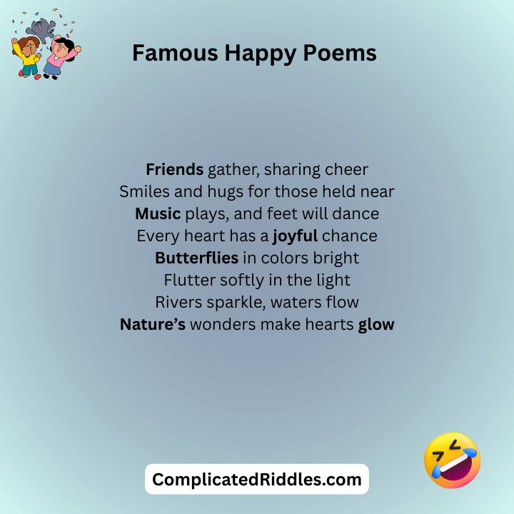 Famous Happy Poems