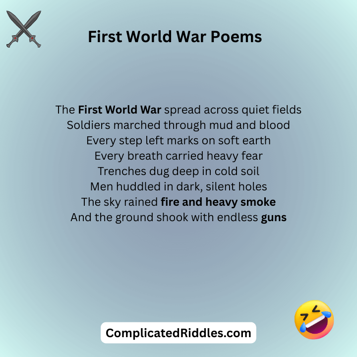 First World War Poems