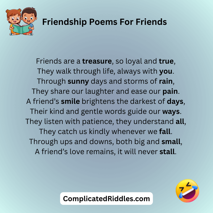 Friendship Poems For Friends
