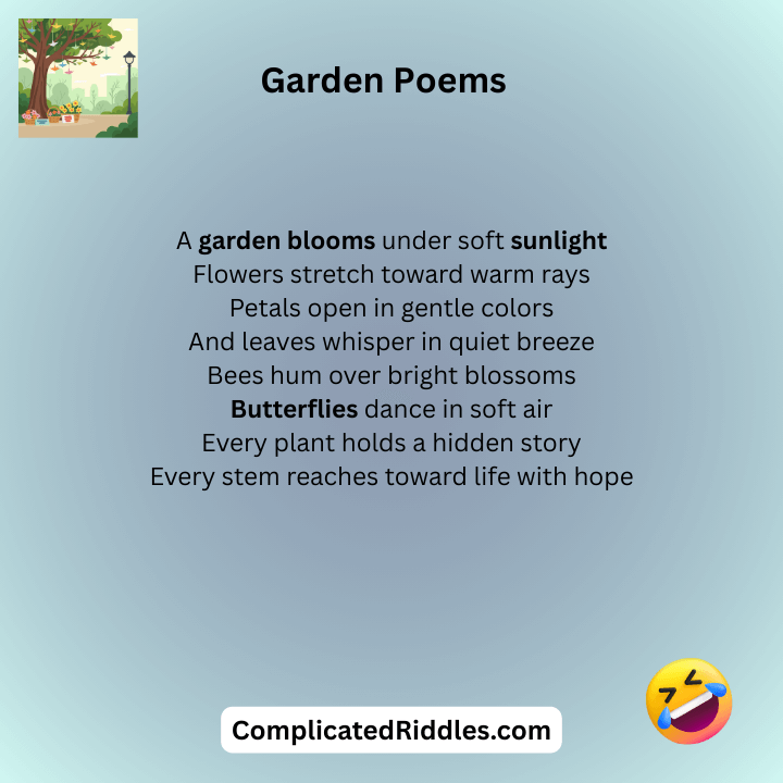 Garden Poems