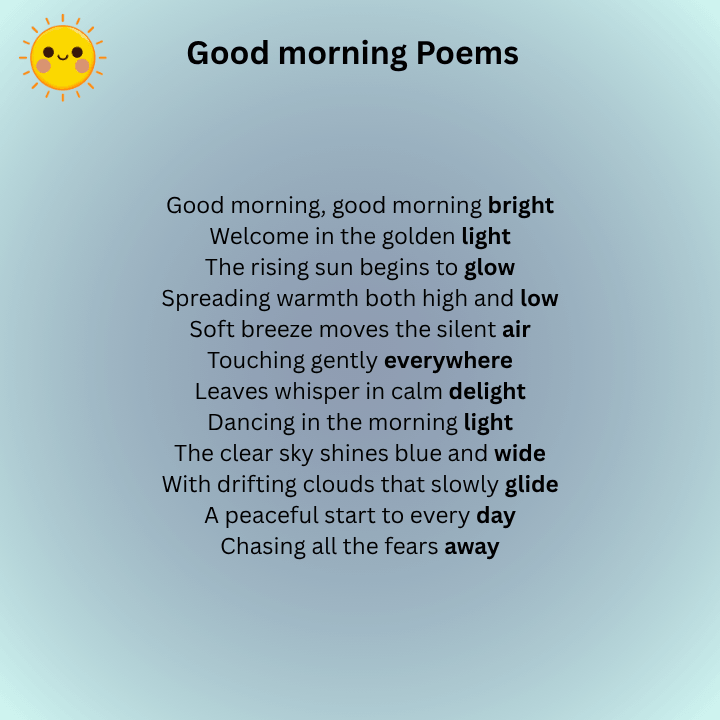 Good Morning Poem