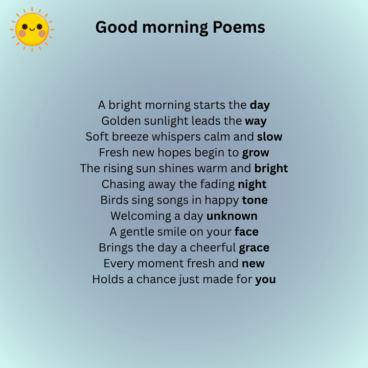 Good morning Poems