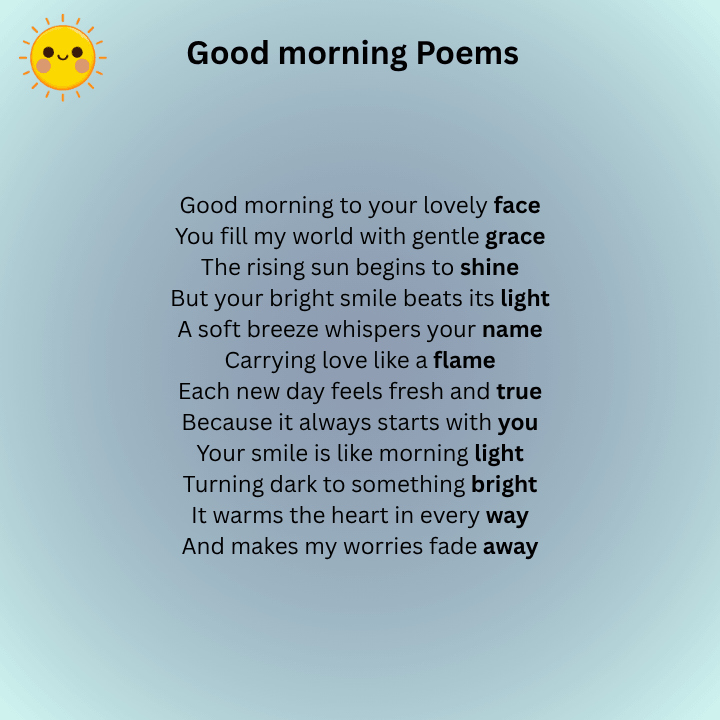 Good morning Poems