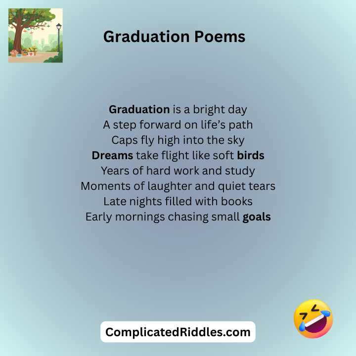 Graduation Poems