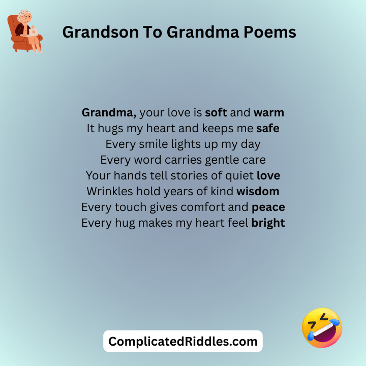 Grandson To Grandma Poems