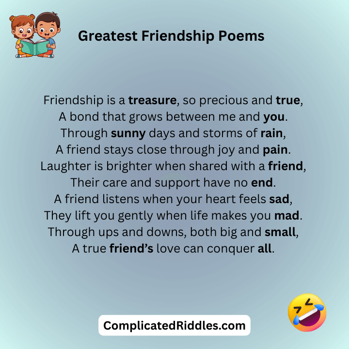 Greatest Friendship Poems