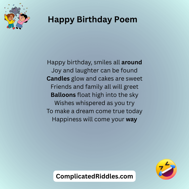 Happy Birthday Poem