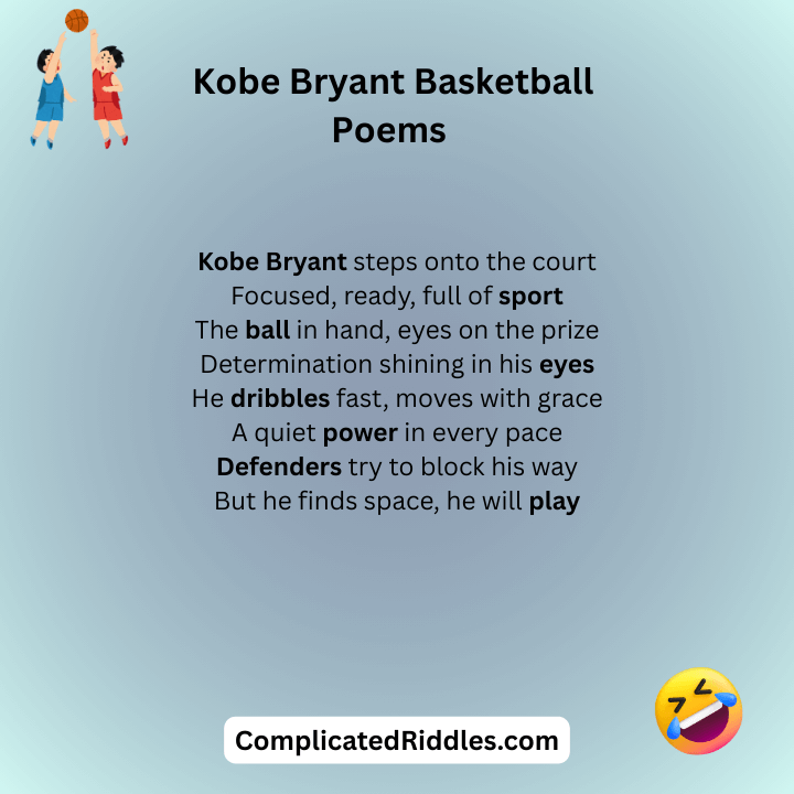 Kobe Bryant Basketball Poems