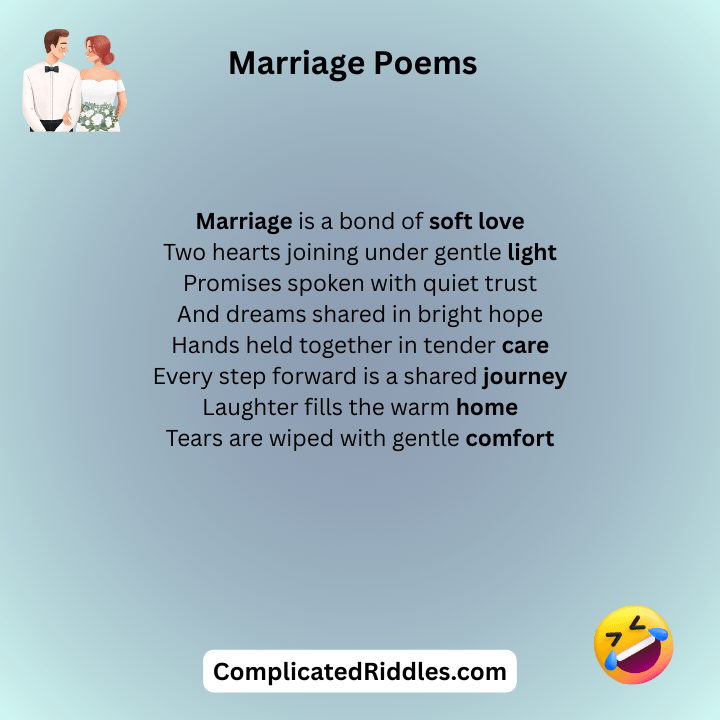Marriage Poems