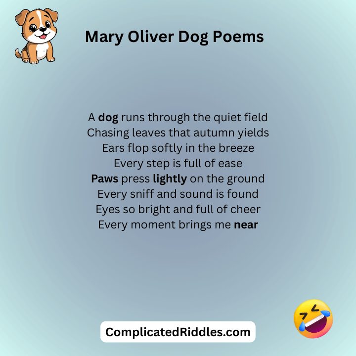 Mary Oliver Dog Poems