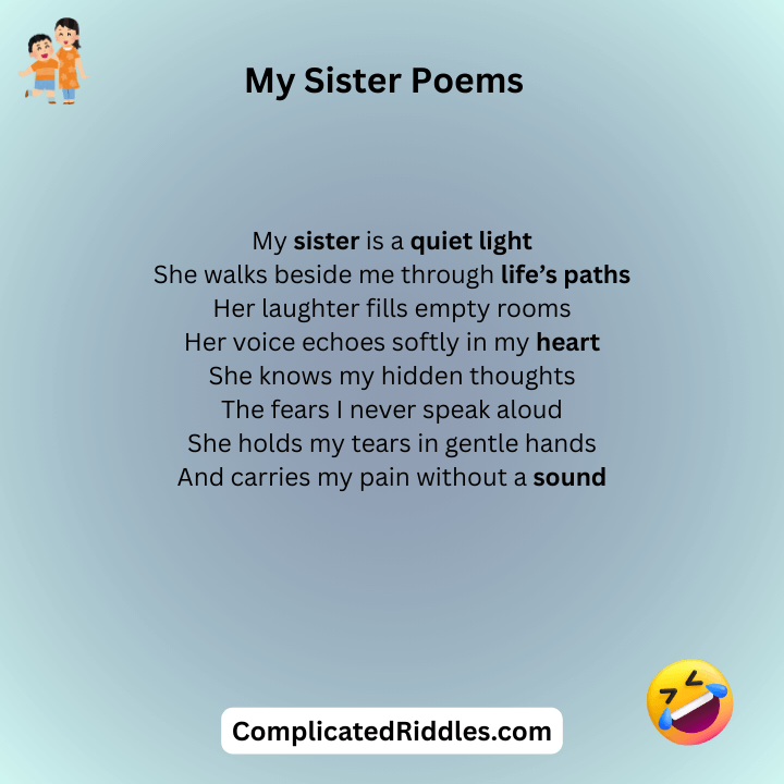 My Sister Poems