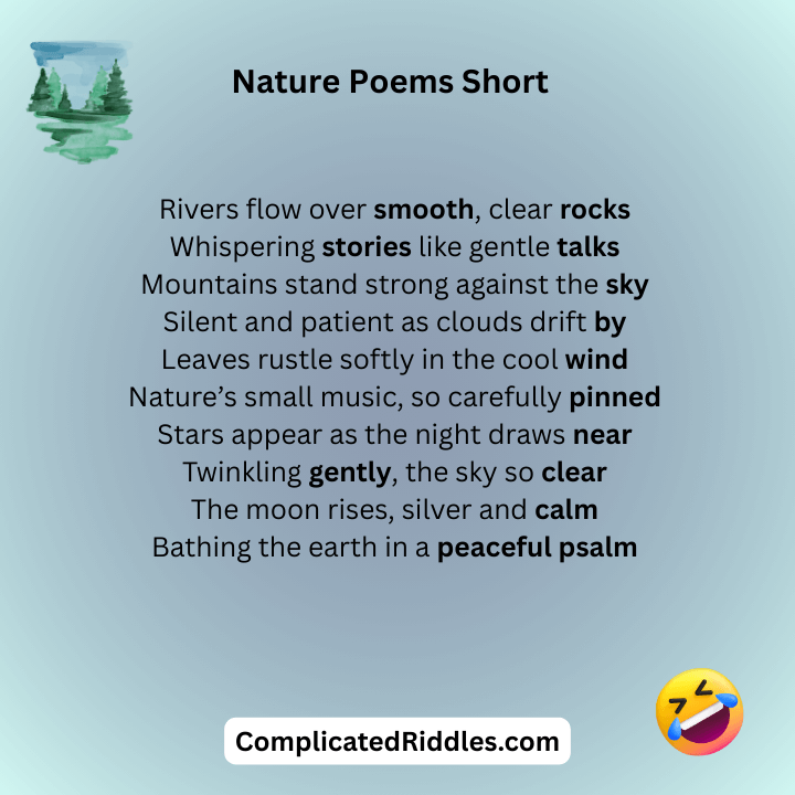 Nature Poems Short