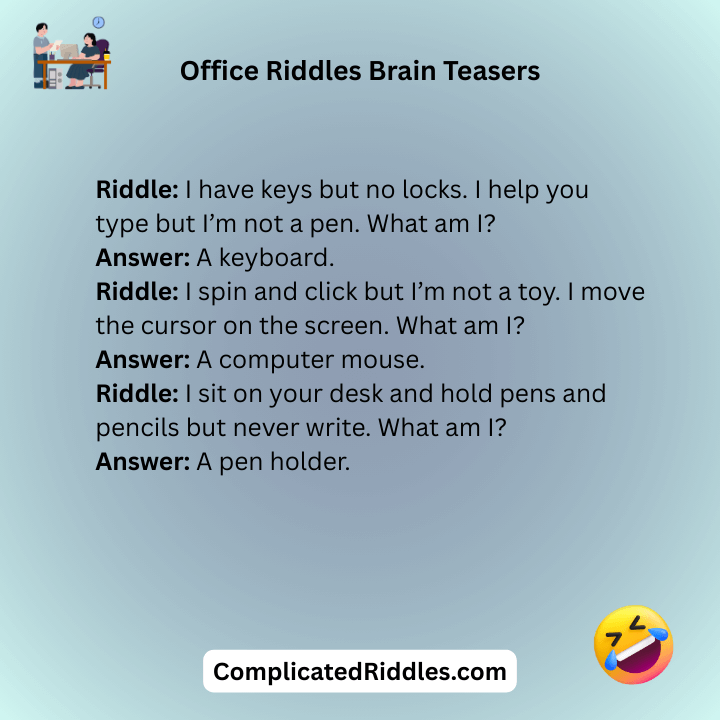 Office Riddles Brain Teasers