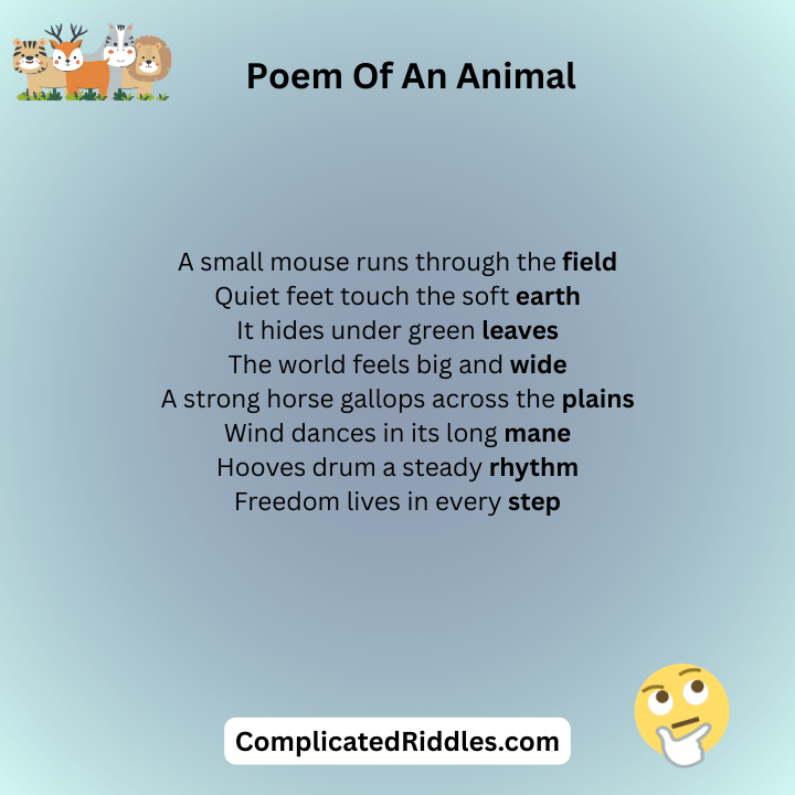 Poem Of An Animal