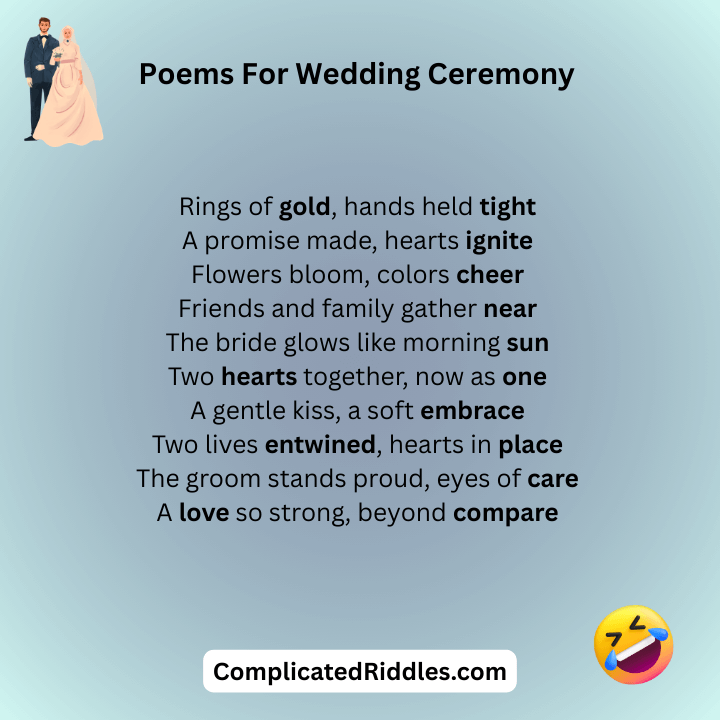 Poems For Wedding Ceremony