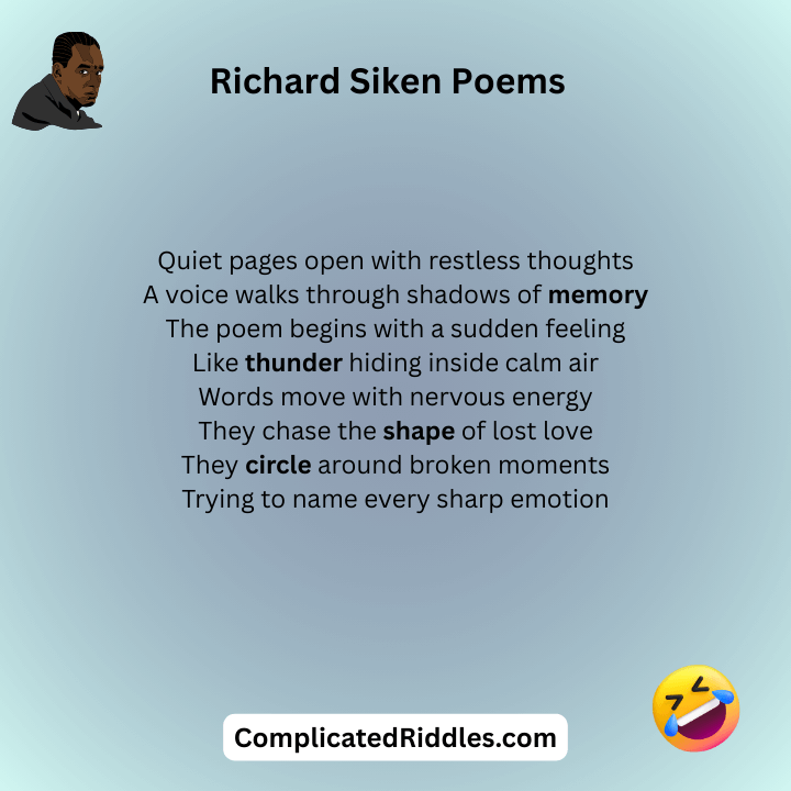 Richard Siken Poems